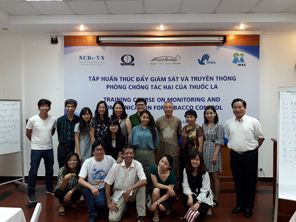 NCDs-VN organized a training workshop on monitoring and communication for tobacco control on May 03- 05 