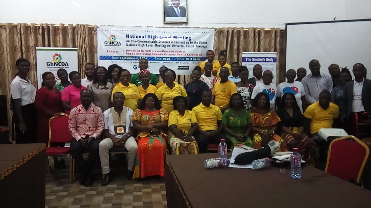 Ghana NCD Alliance held a national high level meeting on NCDs and a press conference during the 2019 W4A on NCDs