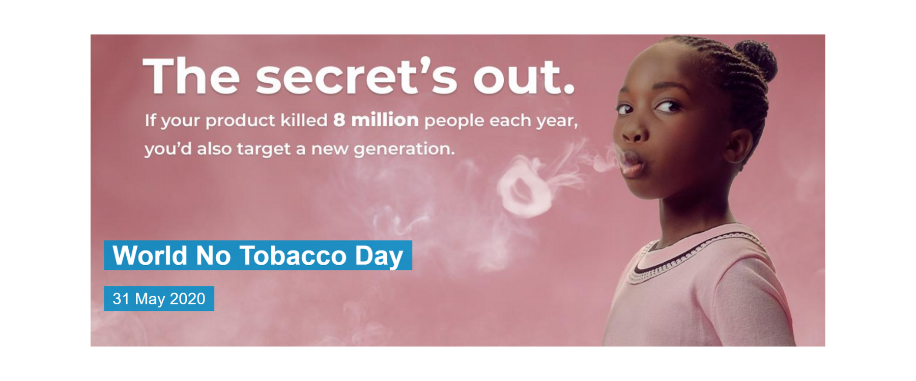 Cancer Research UK awarded 2020 WHO World No Tobacco Day Award 