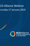 NCD Alliance Webinar, 17 January 2019
