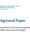 Background Paper Mapping of NCD Civil Society Organisations in the WHO South East Asia Region