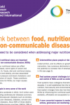 Joint policy brief: The link between food, nutrition, diet and NCDs