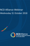 NCD Alliance Webinar, 31 October 2018