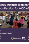 NCDA Advocacy Institute Webinar: Resource Mobilisation, 16 October 2019