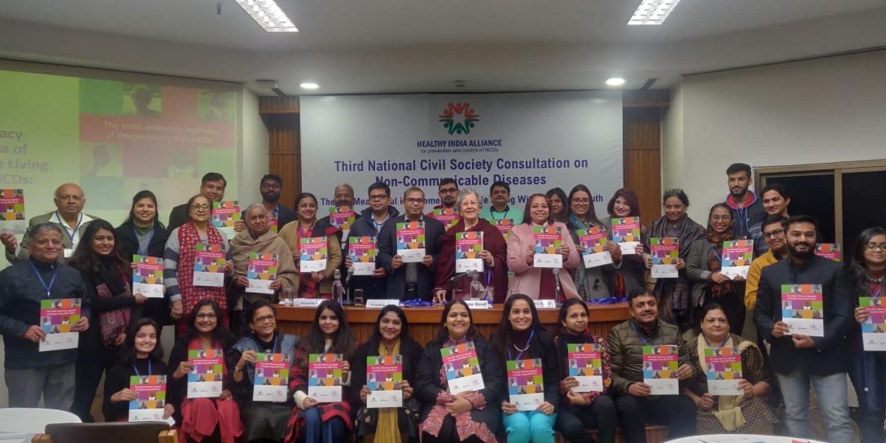 Launch of the India Advocacy Agenda of People Living with NCDs © Healthy India Alliance