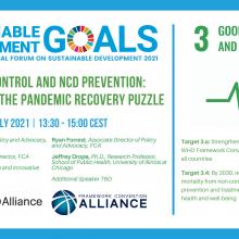 Tobacco control and NCD prevention: Key pieces of the pandemic recovery puzzle
