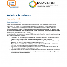  74th WHO World Health Assembly Joint Statement on Agenda Item 13.5: Antimicrobial resistance 
