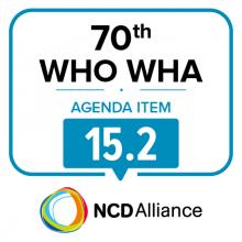 70th WHO WHA Agenda Item 15.2: Draft global action plan on the public health response to dementia