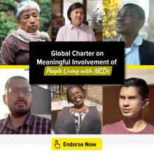 Global Charter on Meaningful Involvement of People Living with noncommunicable diseases