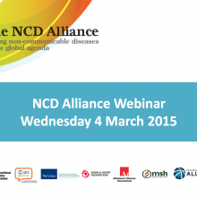 NCD Alliance Webinar, 4 March 2015 (pdf of slides)