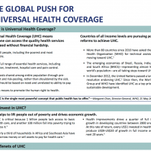 Information Sheet: The Global Push for Universal Health Coverage