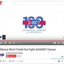 Silence Won&#039;t Finish the Fight AGAINST Cancer
