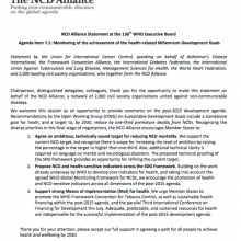 NCD Alliance statement