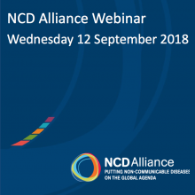 NCD Alliance Webinar, 12 September 2018