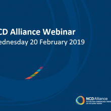 NCD Alliance Webinar, 20 February 2019