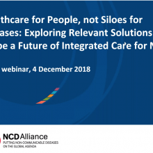 Healthcare for people not siloes for disease - Webinar