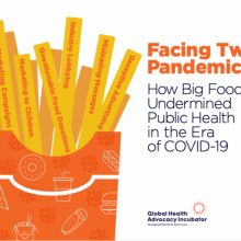 Multinational food companies exploited the COVID-19 pandemic to market unhealthy products.