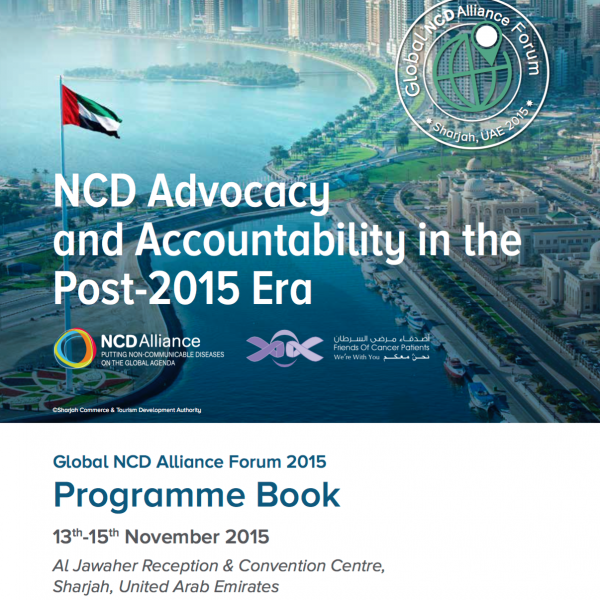 NCDA Global Forum 2015 programme cover