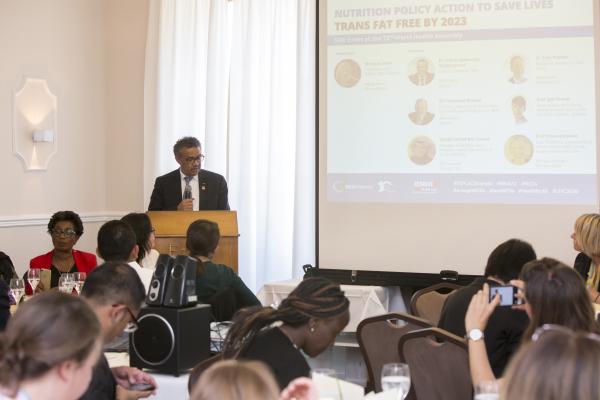 Dr Tedros Adhanom Ghebreyesus, WHO Director General, speaking at the event 