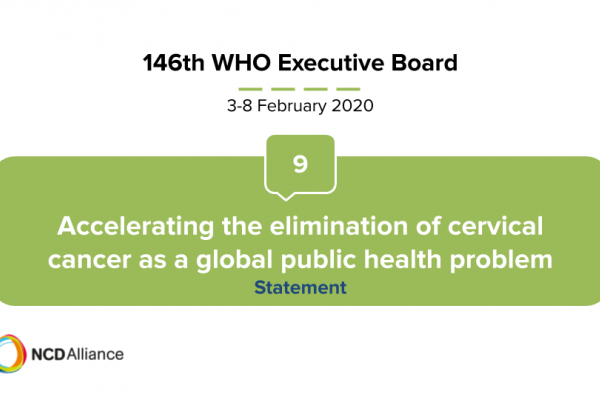 146th WHO EB Statement on Item 9 Accelerating the elimination of cervical cancer as a global public health problem