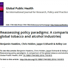 Reassessing policy paradigms: A comparison of the global tobacco and alcohol industries