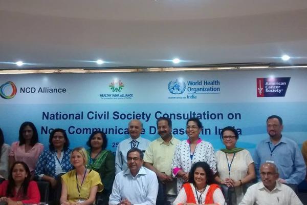 Members of Governing board of Healthy India Alliance@first National consultation held in Delhi (© Acudetox Asia)